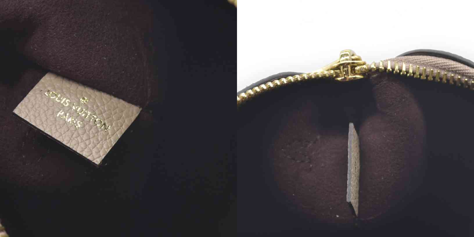 LOUIS VUITTON Empreinte Monogram Giant Neverfull MM Pochette Tourterelle RFID