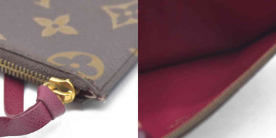 Louis Vuitton  Monogram Felicie Chain Wallet Zippered Insert Fuchsia