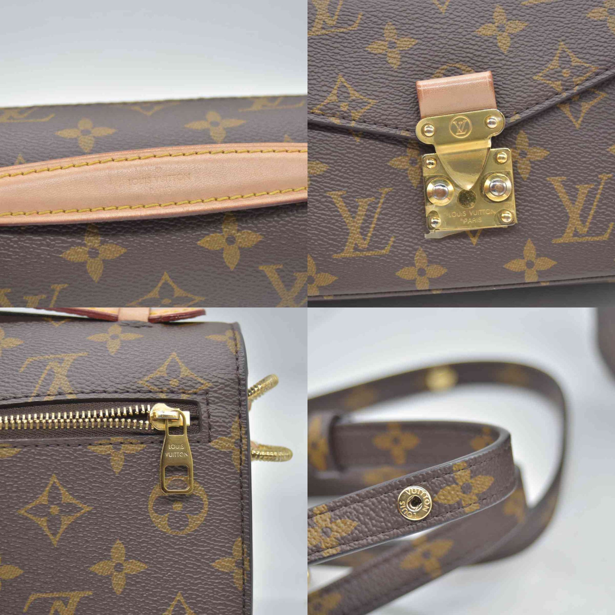 $3300 RFID Louis Vuitton Monogram Pochette Métis East West