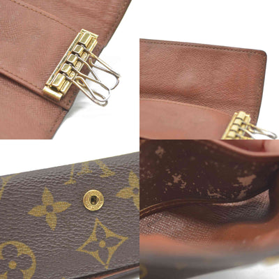Louis Vuitton Monogram Multicles 4 Ring Key Case Brown TH0050