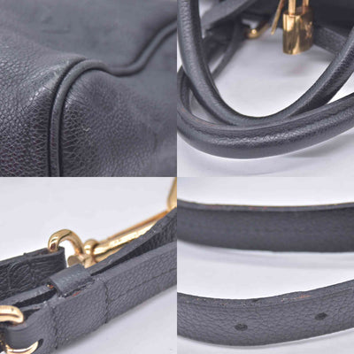 $3050 2014 Louis Vuitton Empreinte Speedy Bandouliere 30 Black 10021270 AH1174