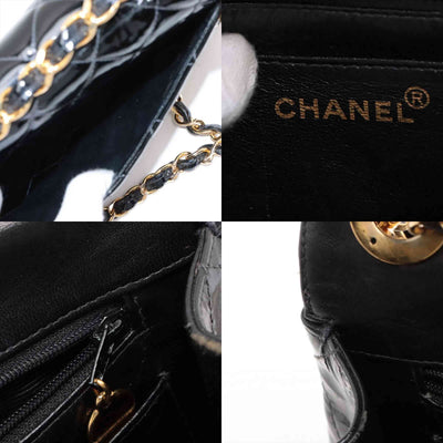 $12800 Chanel Patent Quilted XL Jumbo Single Flap Black