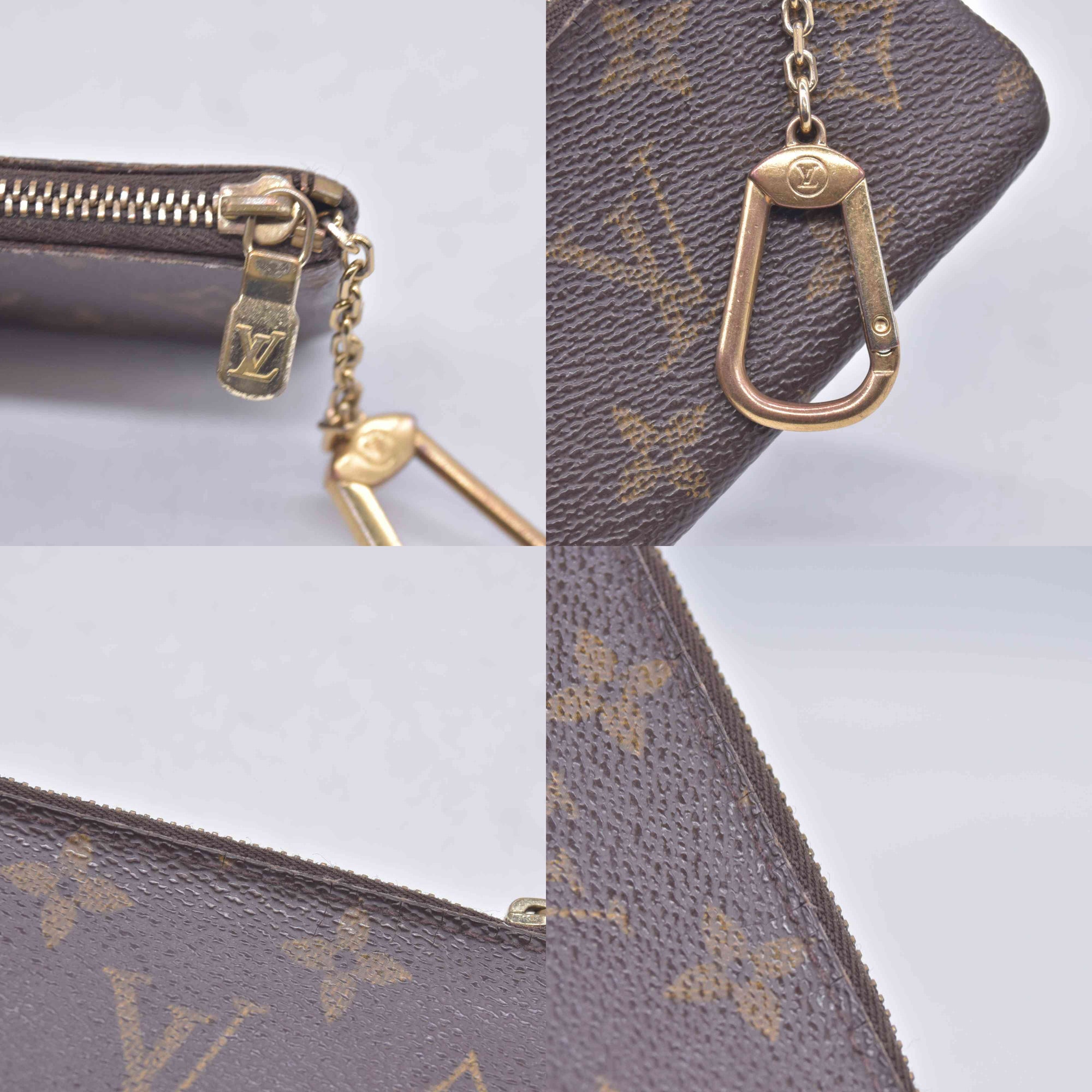 $355 Louis Vuitton Monogram Pochette Cles Key Holder CONSIGNMENT