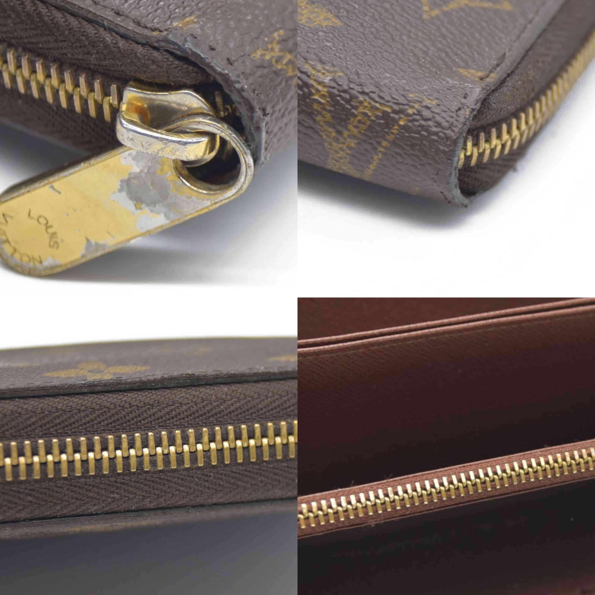 $915 Louis Vuitton Monogram Zippy Wallet GI8112