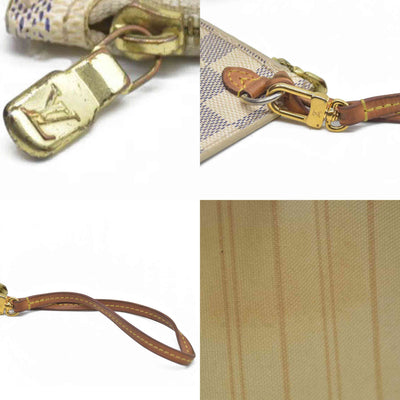 AUCTION $2030 Louis Vuitton Damier Azur Neverfull PM Pochette