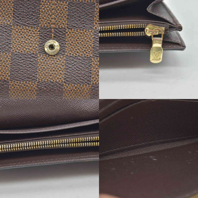 $775 Louis Vuitton Damier Ebene Sarah Wallet NM CONSIGNMENT