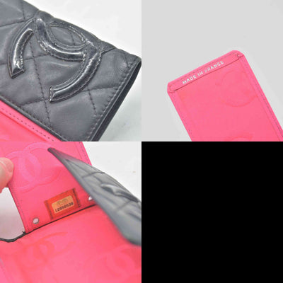 $750 2009 Chanel Cambon Line Quilted Leather Card Holder