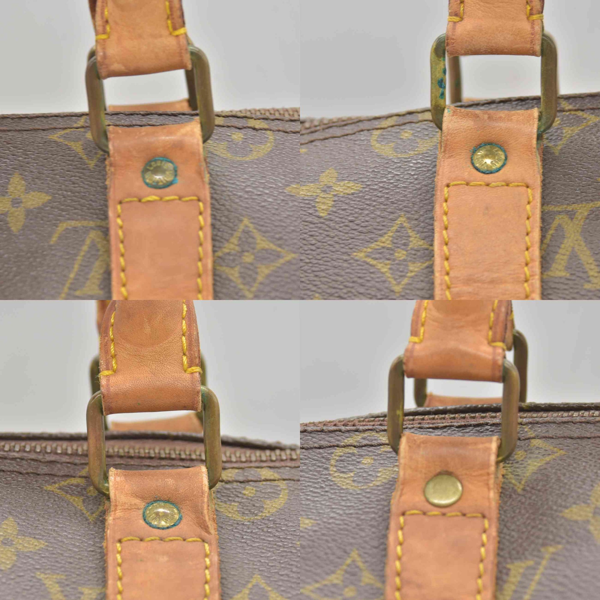 $1420 1988 Louis Vuitton LV Boston Bag Keepall 45 Brown Monogram SA822