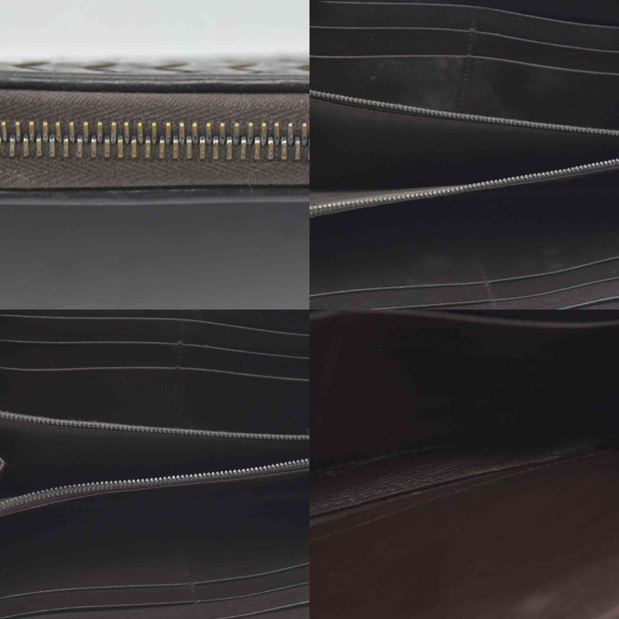 $1100 Bottega Veneta Nappa Intrecciato Zip Around Wallet CONSIGNMENT