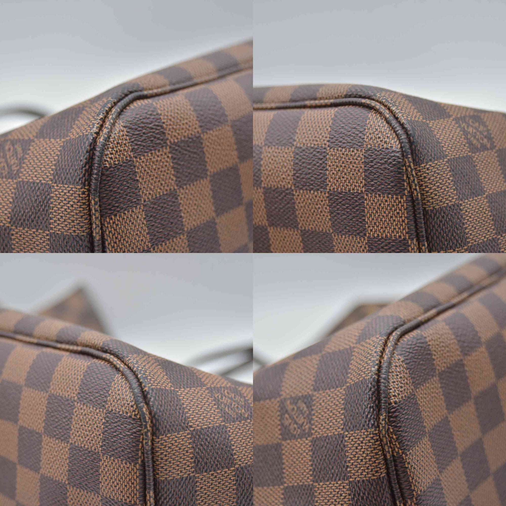 $2240 2012 Louis Vuitton Damier Ebene Neverfull MM GI4142