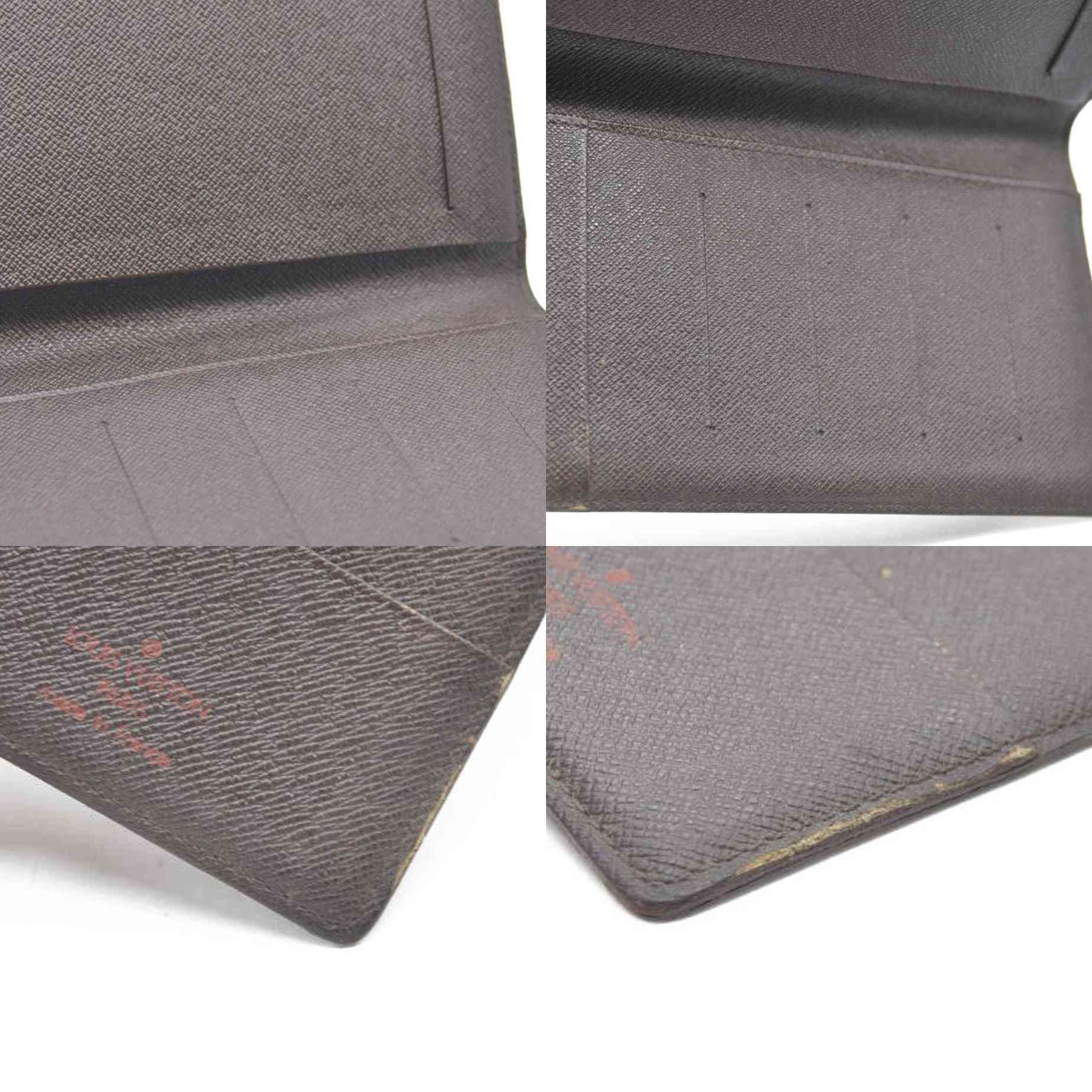 Louis Vuitton Damier Agenda De Poche Pocket Notebook Cover Brown MI1918