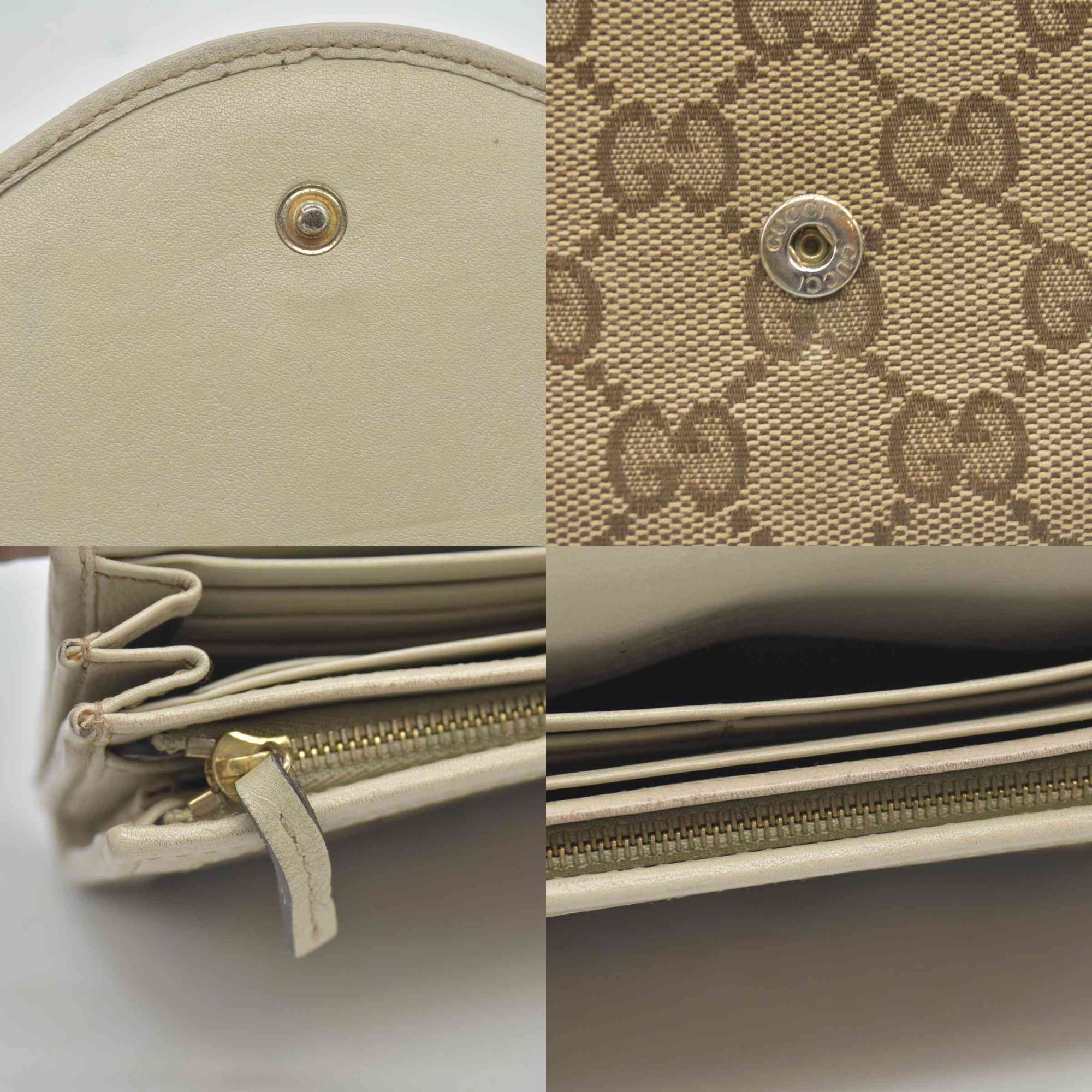 Gucci Monogram Sukey Continental Wallet Champagne CONSIGNMENT