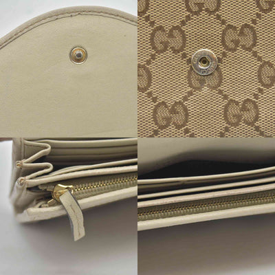 Gucci Monogram Sukey Continental Wallet Champagne CONSIGNMENT