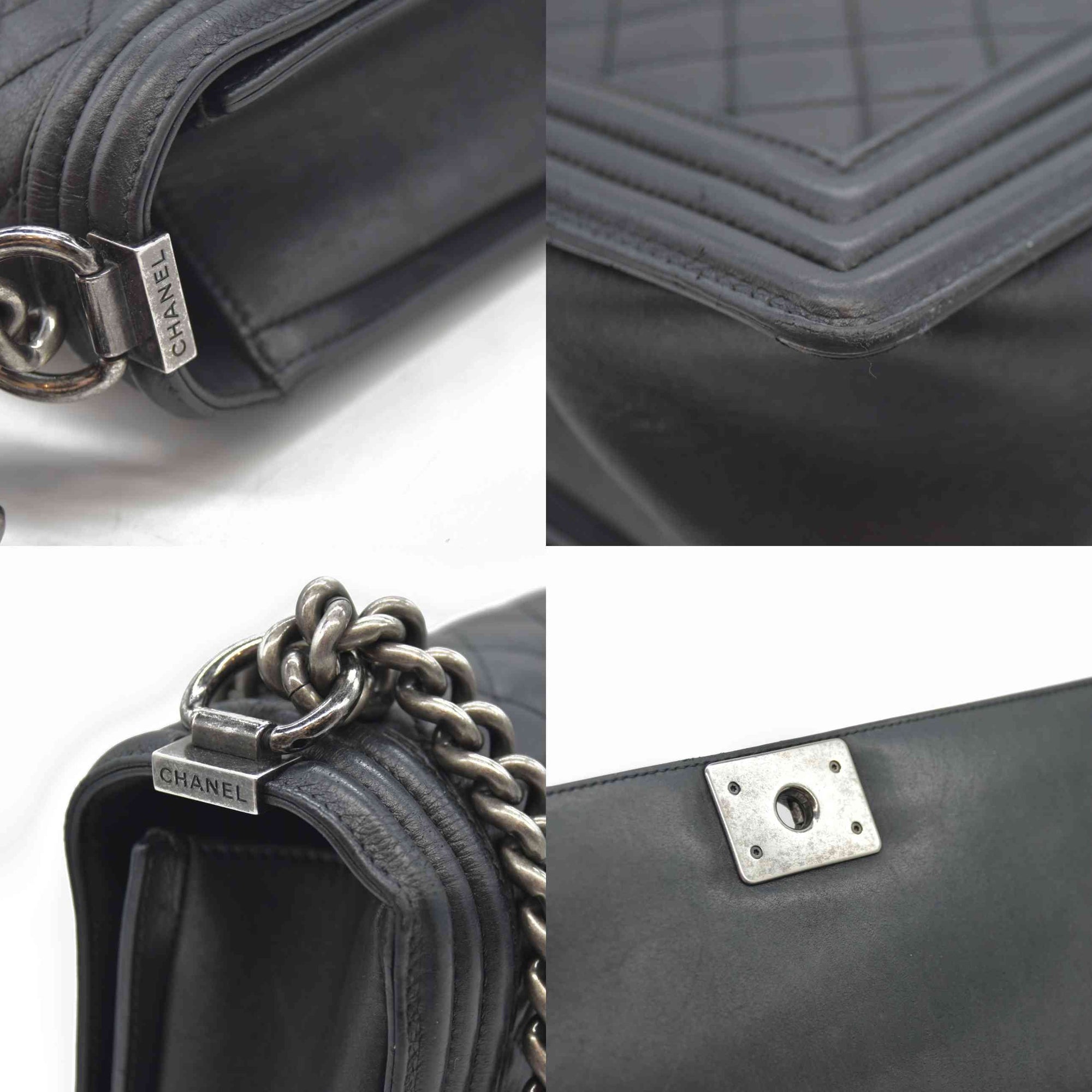 Chanel Calfskin Quilted Medium Boy Flap Black