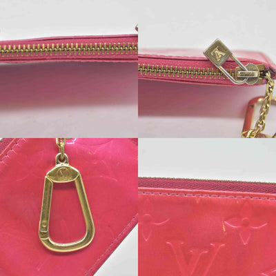 $490 Louis Vuitton Vernis Key Pouch Framboise CONSIGNMENT