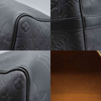 $3900 Louis Vuitton Empreinte Monogram Giant Keepall Bandouliere 45 Black 10020175