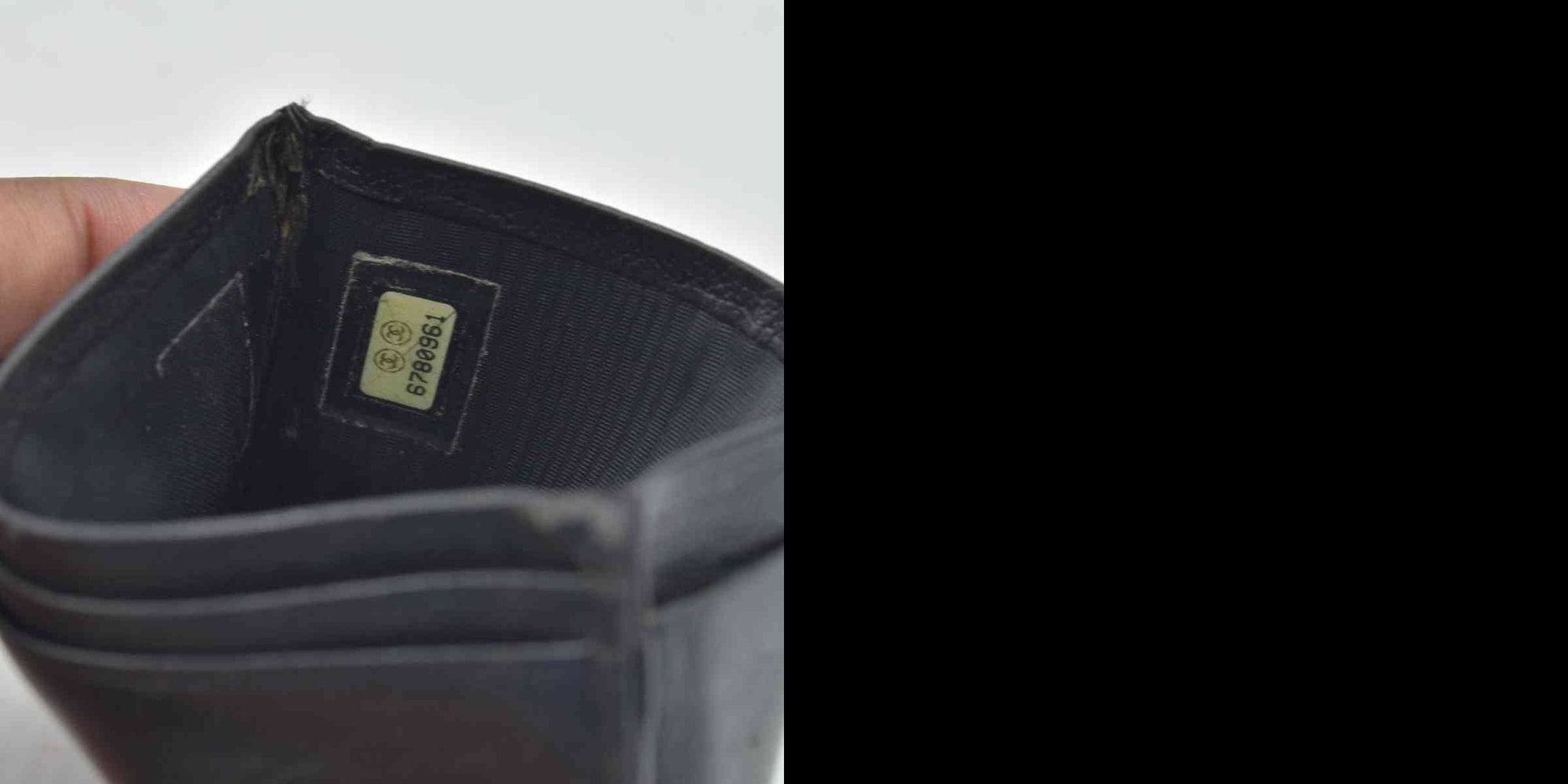 Chanel Goatskin CC Card Holder Black CONSIGNMENT