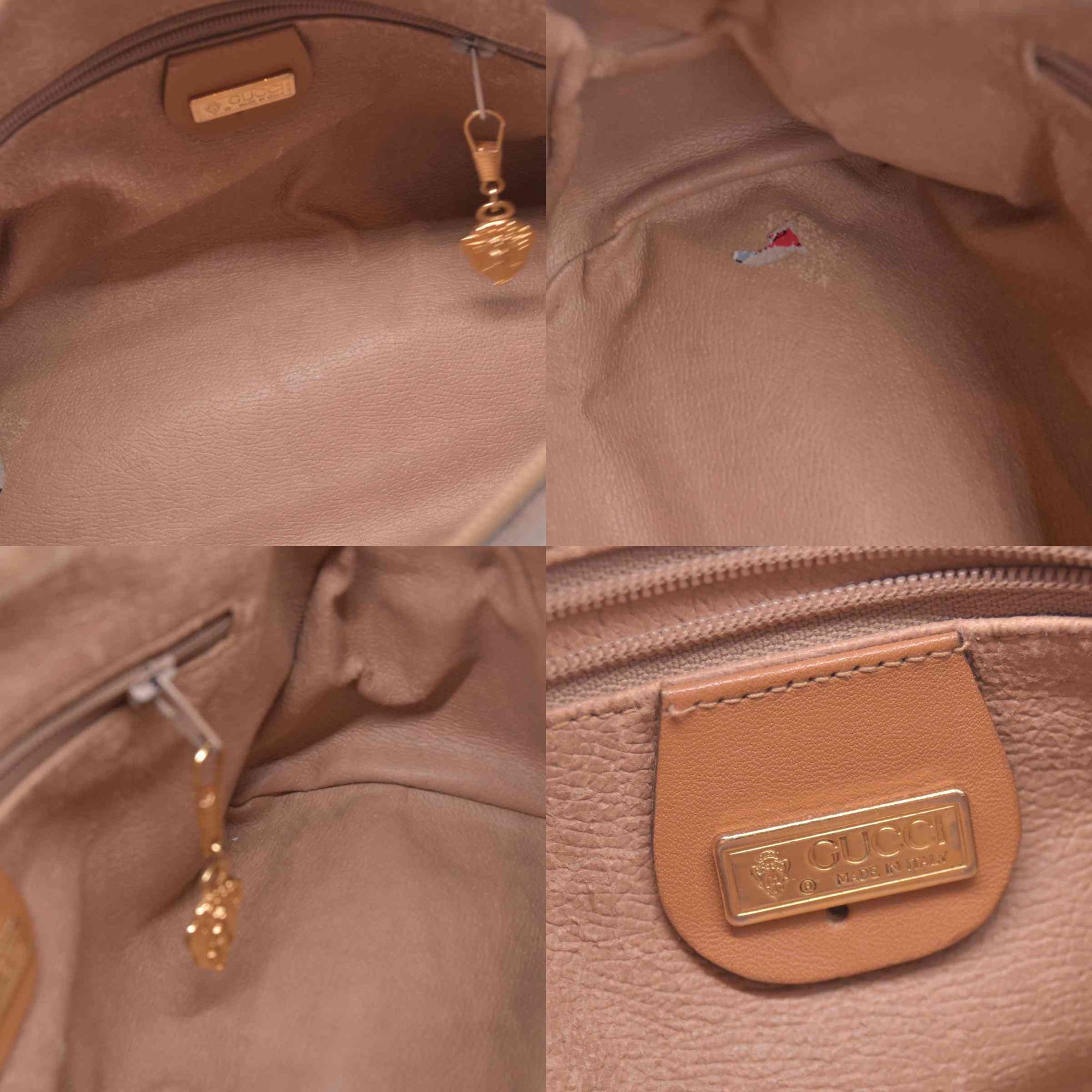 $420 GUCCI Vintage GG Plus Cosmetic Pouch CONSIGNMENT 10021413