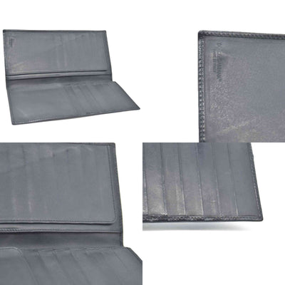 Dolce&Gabbana Leather Long Bifold Wallet Black