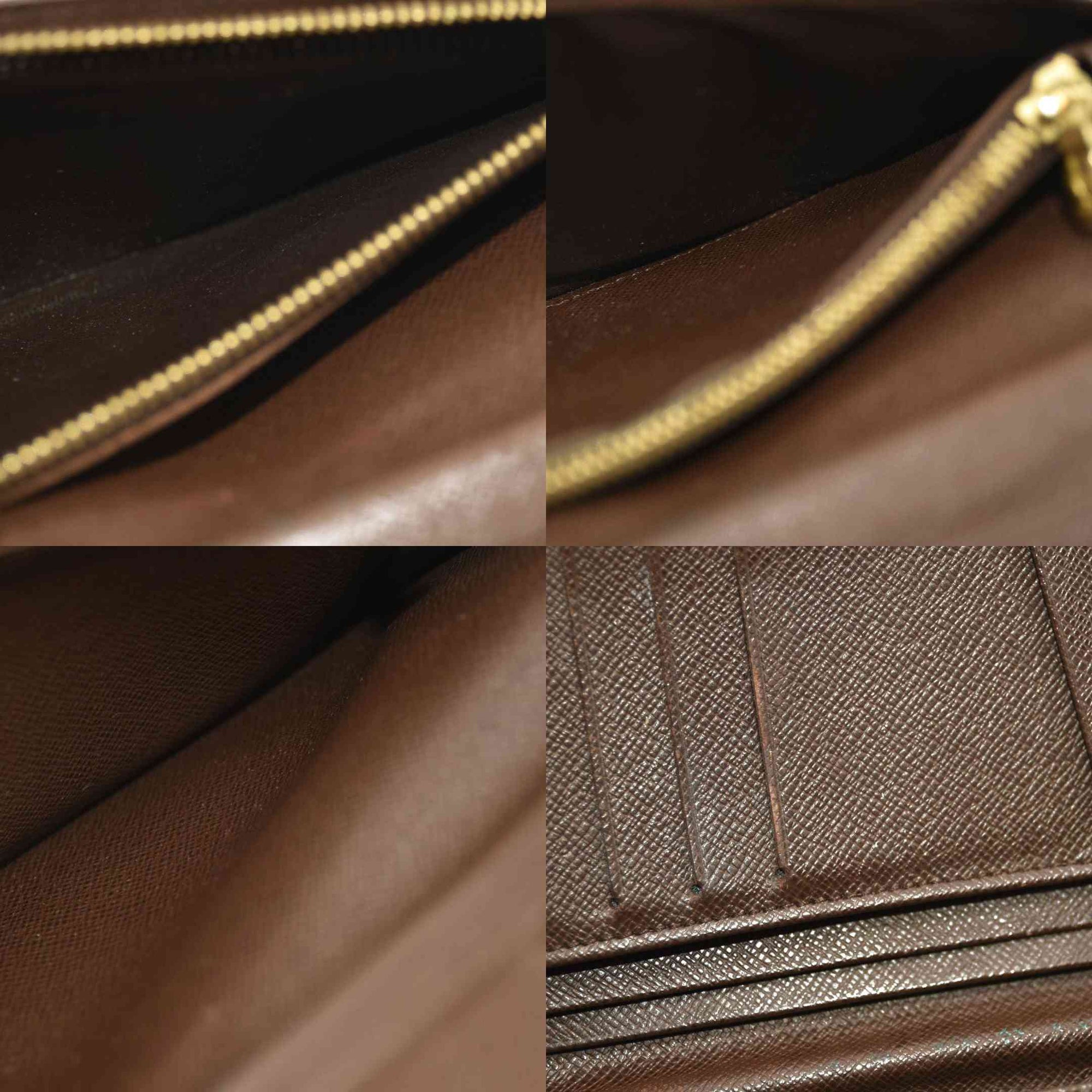 Louis Vuitton  Damier Ebene Porte-Cartes Credit Yen Checkbook Wallet