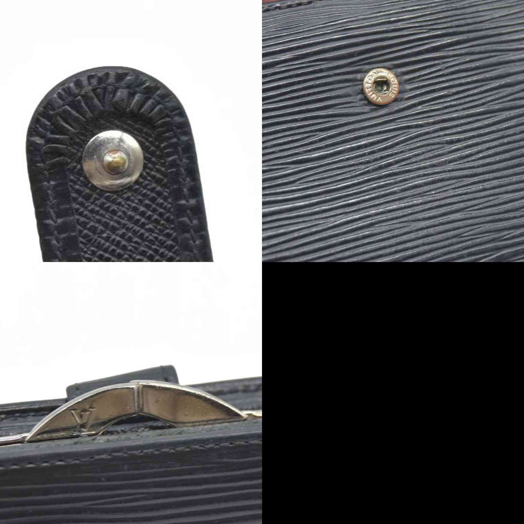 $775 Louis Vuitton  Epi French Purse Wallet Black