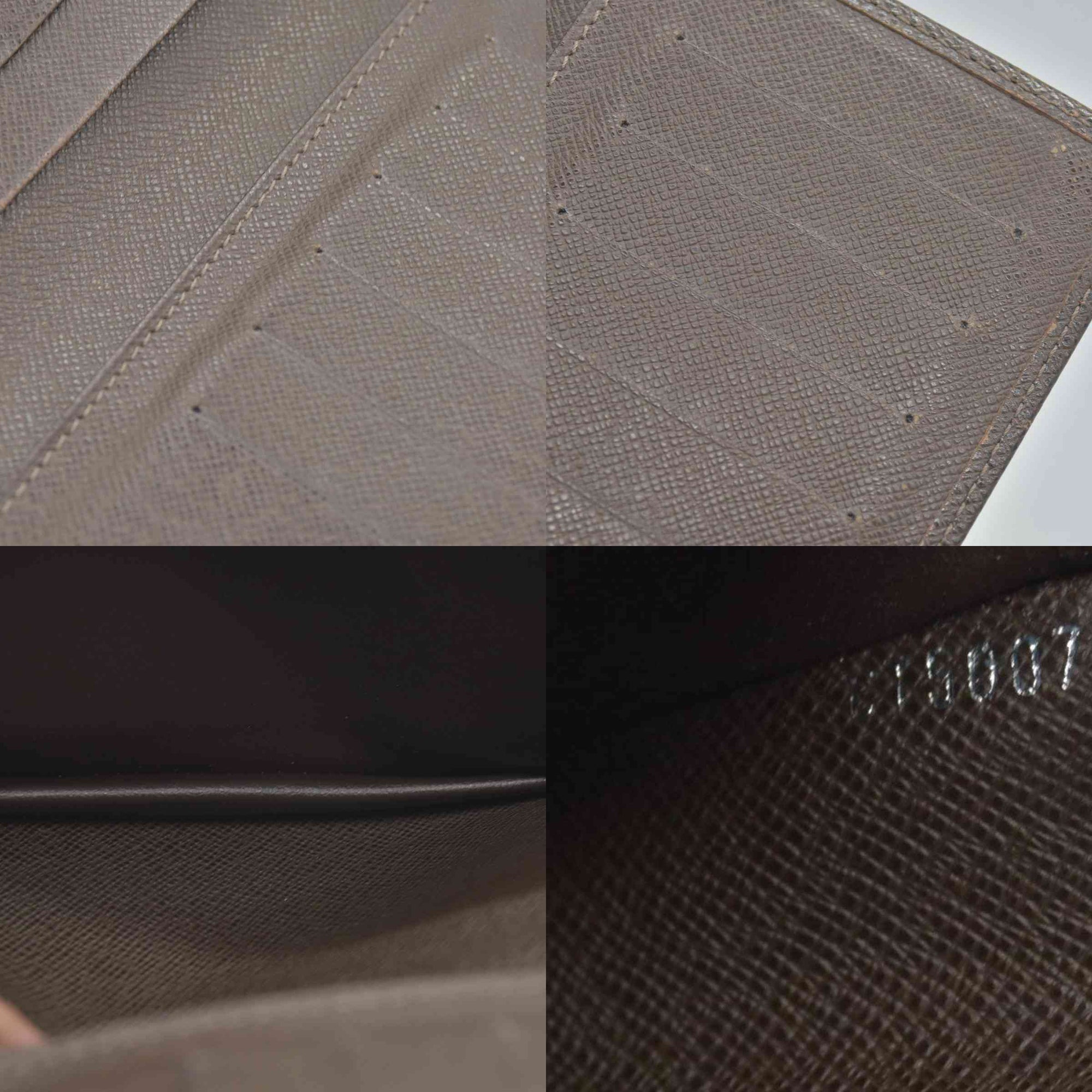 $835 Louis Vuitton Taiga Brown Leather Bifold Wallet CONSIGNMENT