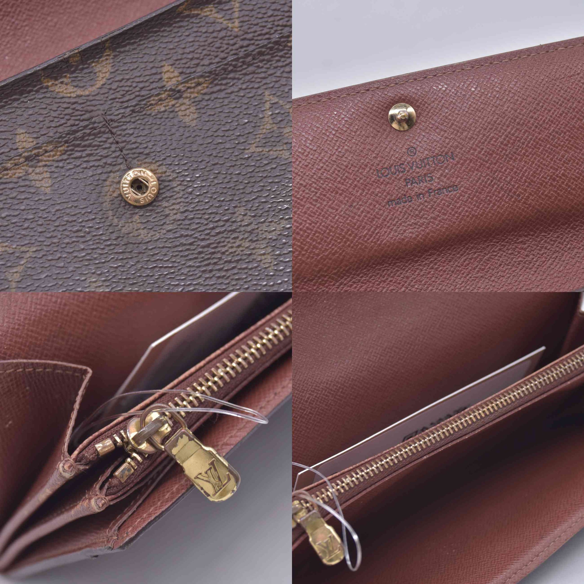 $720 2002 LOUIS VUITTON Monogram Sarah Wallet CONSIGNMENT 10021631 TH0012