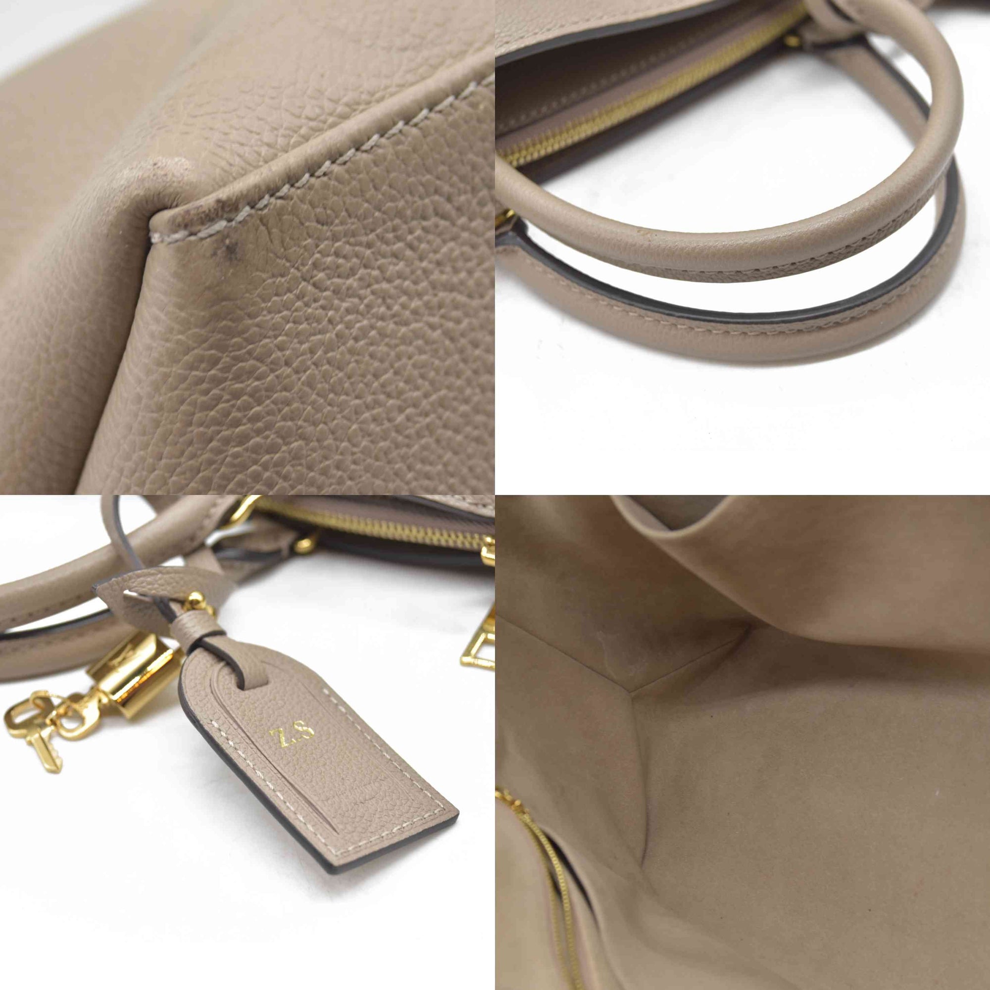 $3800 Louis Vuitton Empreinte Monogram Giant Grand Palais Tourterelle