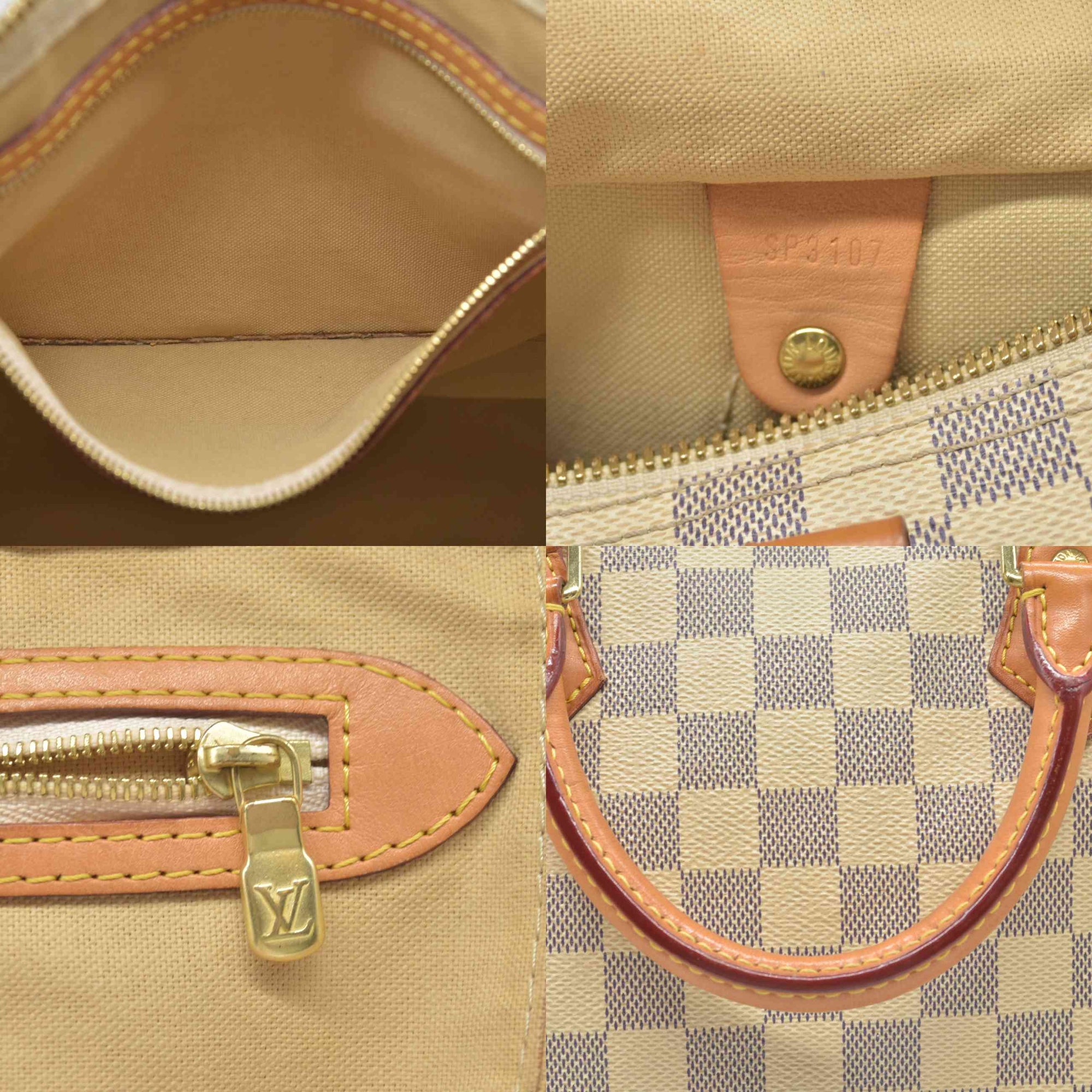 $1980 2017 Louis Vuitton Damier Azur Speedy Bandouliere 30 SP3107