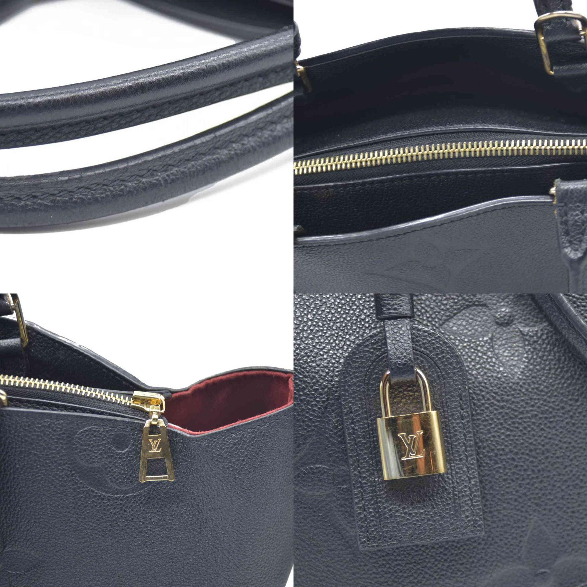 $3850 Louis Vuitton  Empreinte Monogram Giant Petit Palais Black