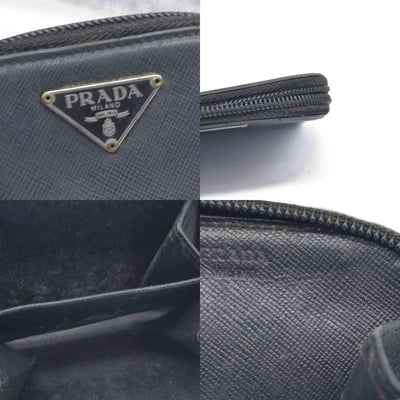 Prada Saffiano Lux Leather Compact Wallet
