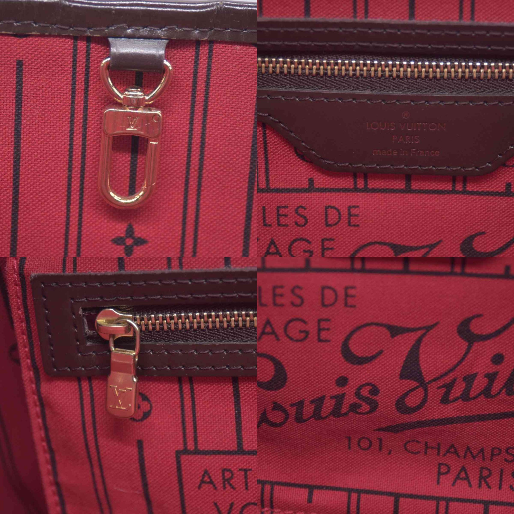$2060 2008 Louis Vuitton Damier Ebene Neverfull PM VI3008 CONSIGNMENT