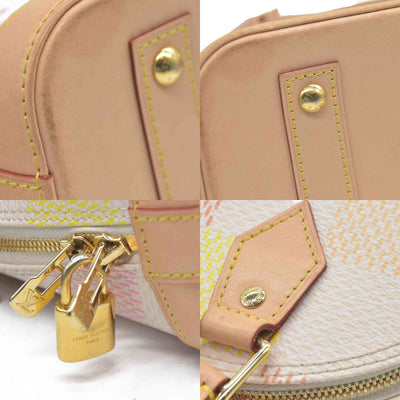 $2600 Louis Vuitton  Damierlicious Alma BB Rose Peach