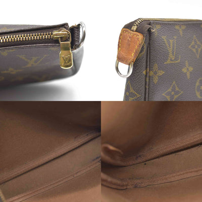 AUCTION $1290 Louis Vuitton Monogram Pochette Accessories AR1011
