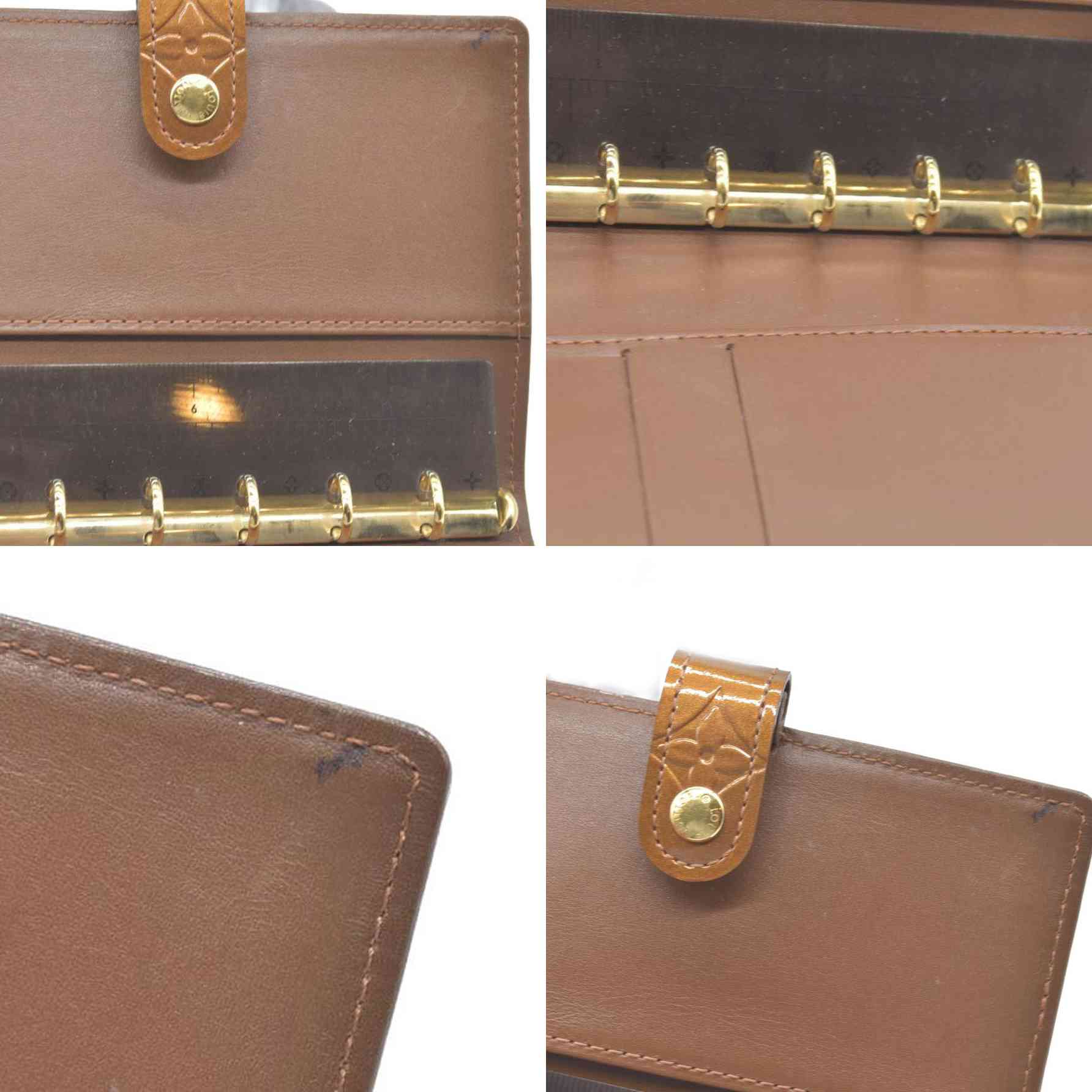 $505 LOUIS VUITTON Monogram Vernis Agenda PM Day Planner Notebook Cover