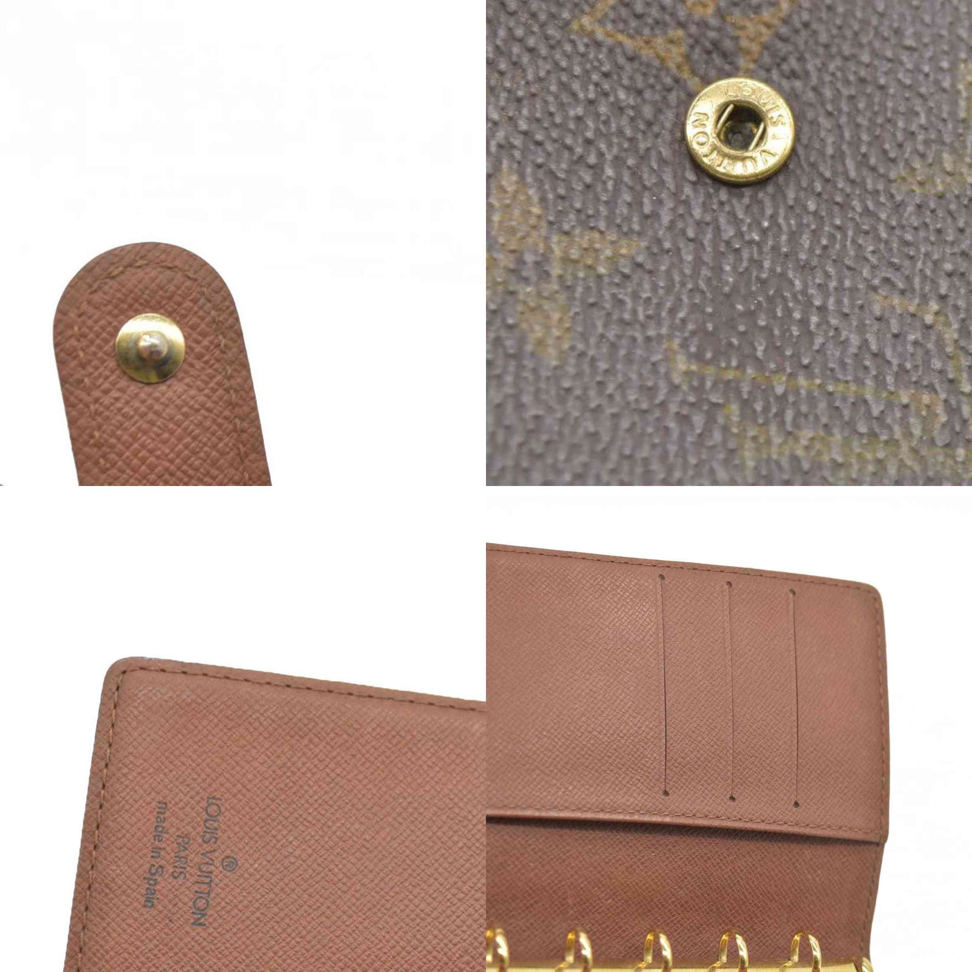 $505 Louis Vuitton  Monogram Small Ring Agenda Cover CA1919