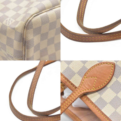 $2200 Louis Vuttion Damier Azur Neverfull MM Rose Ballerine