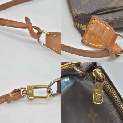$1290 2000 Louis Vuitton LV Pochette Accessoires Brown Monogram CA0070