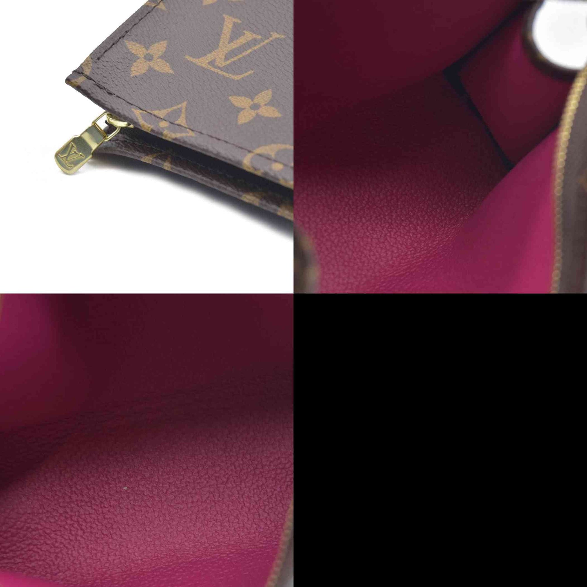 AUCTION $700 Louis Vuitton  Monogram Toiletry Pouch 15 Fuchsia