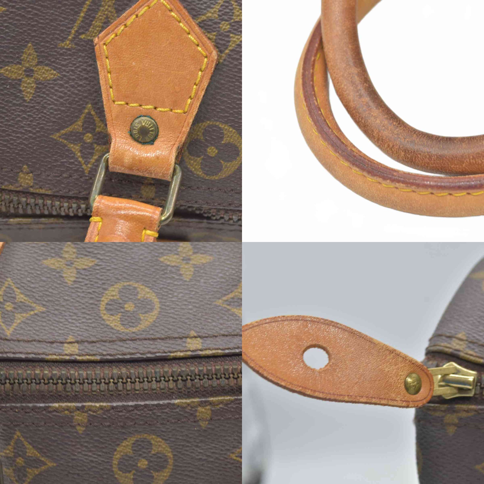 $1630 1985 Louis Vuitton Monogram Speedy 30 Hand Bag SA853