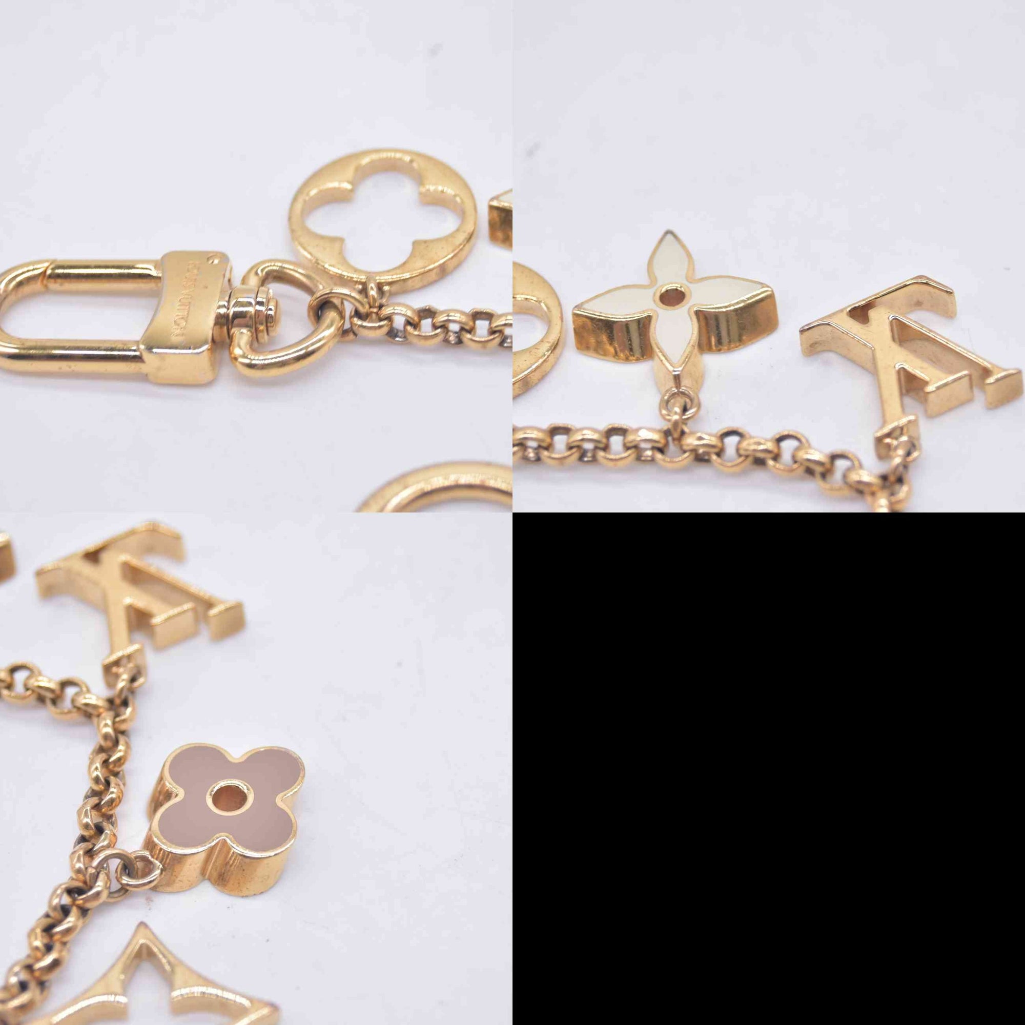 $675 2014 Louis Vuitton Fleur De Monogram Bag Charm DR0154 10020756