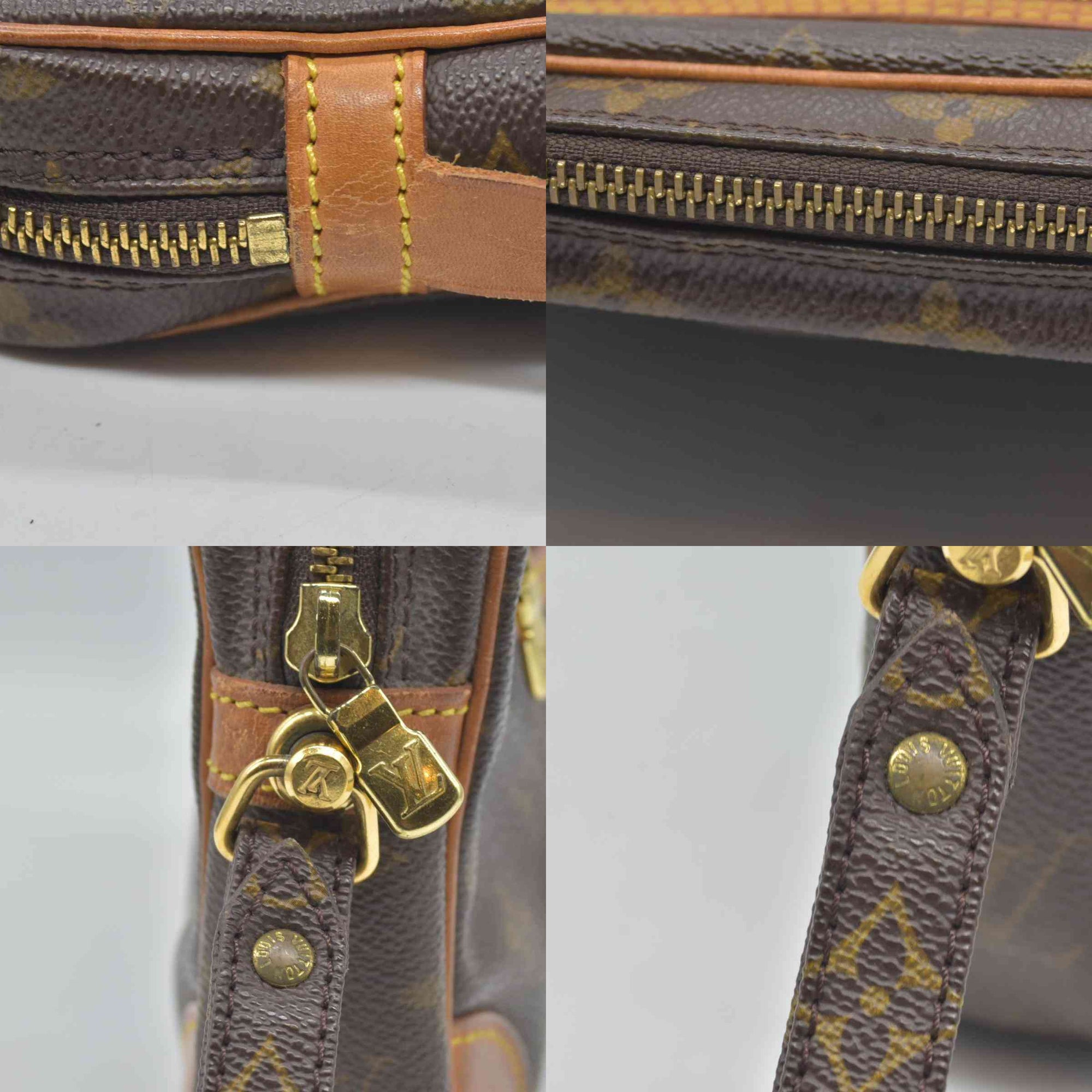 $690 LOUIS VUITTON Monogram Marly Dragonne GM Clutch Bag