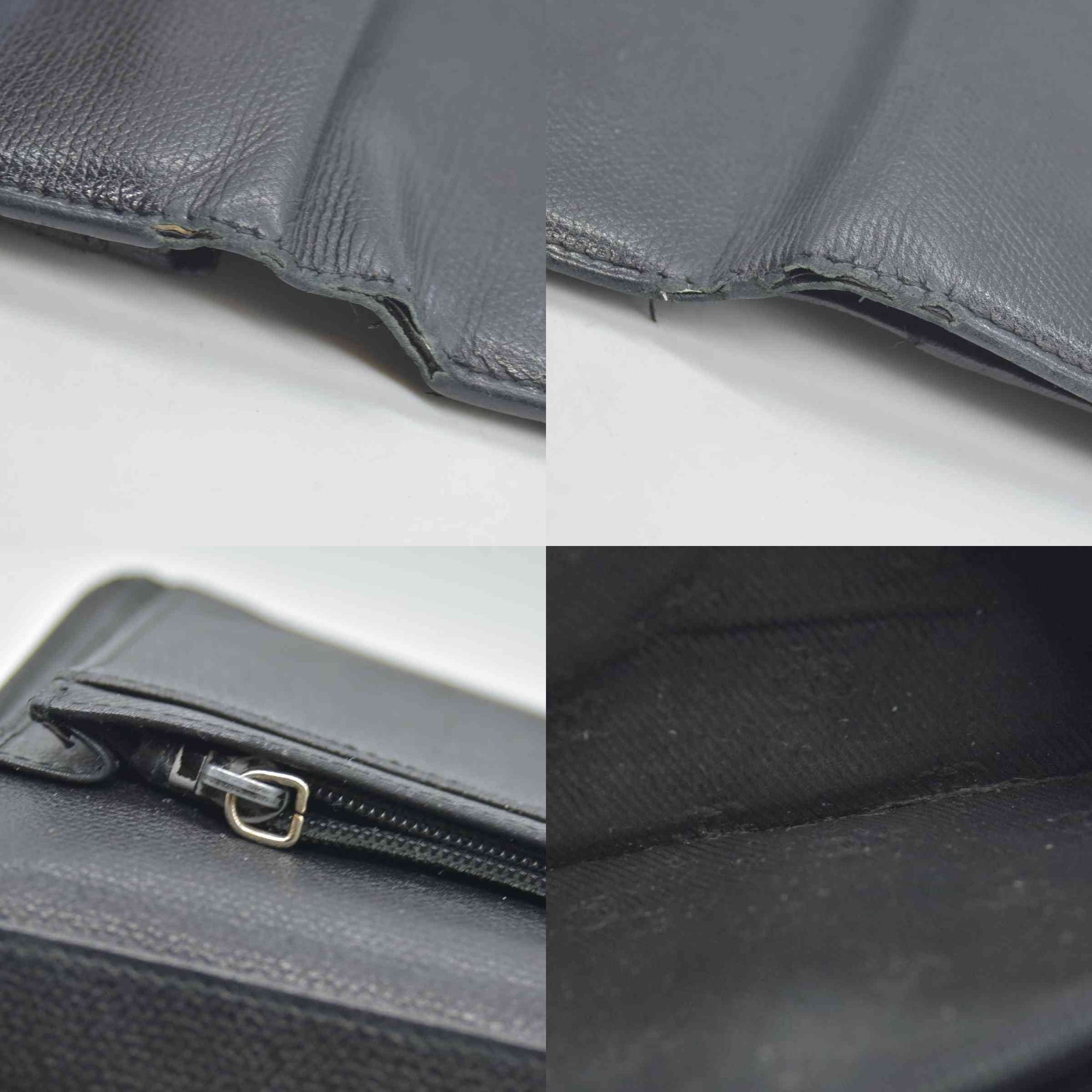 $925 Chanel  Interlocking CC Logo Leather Wallet CONSIGNMENT