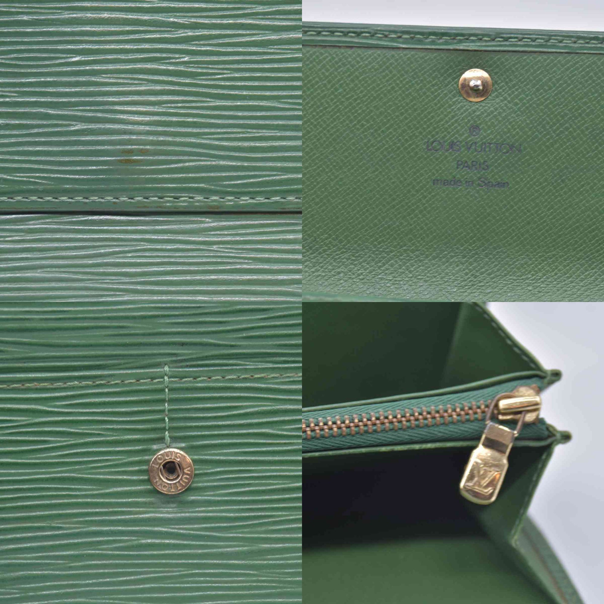 $750 Louis Vuitton Epi Sarah Wallet Borneo CA0257 CONSIGNMENT 10021037