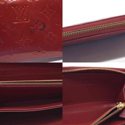 $970 Louis Vuitton Pomme d'Amour Monogram Vernis Zippy Wallet CONSIGNMENT