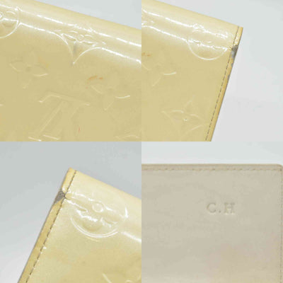 $840 Louis Vuitton Vernis Sarah Wallet Ivory CONSIGNMENT