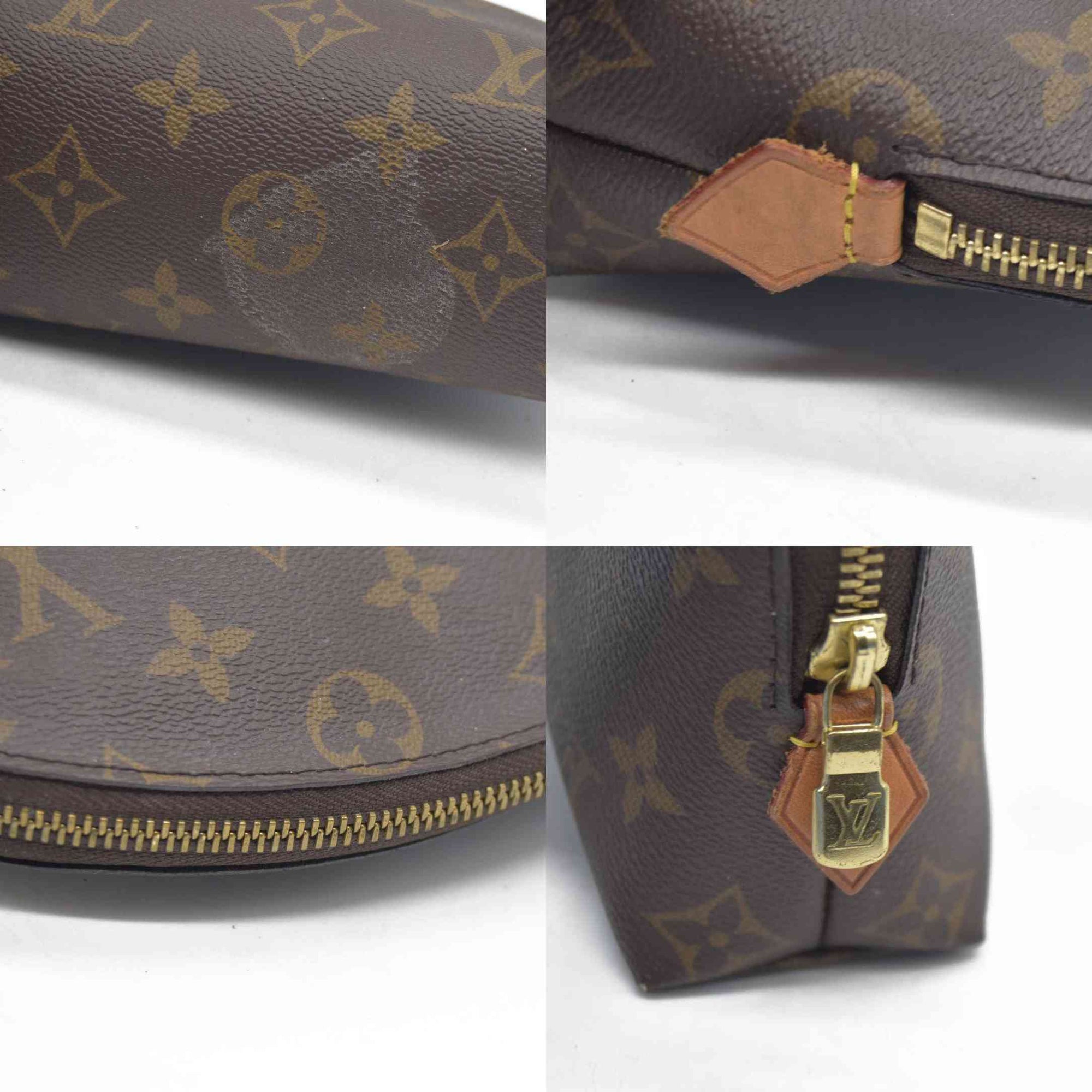 $715 LOUIS VUITTON Monogram Pochette Cosmetic MM Cosmetic Pouch