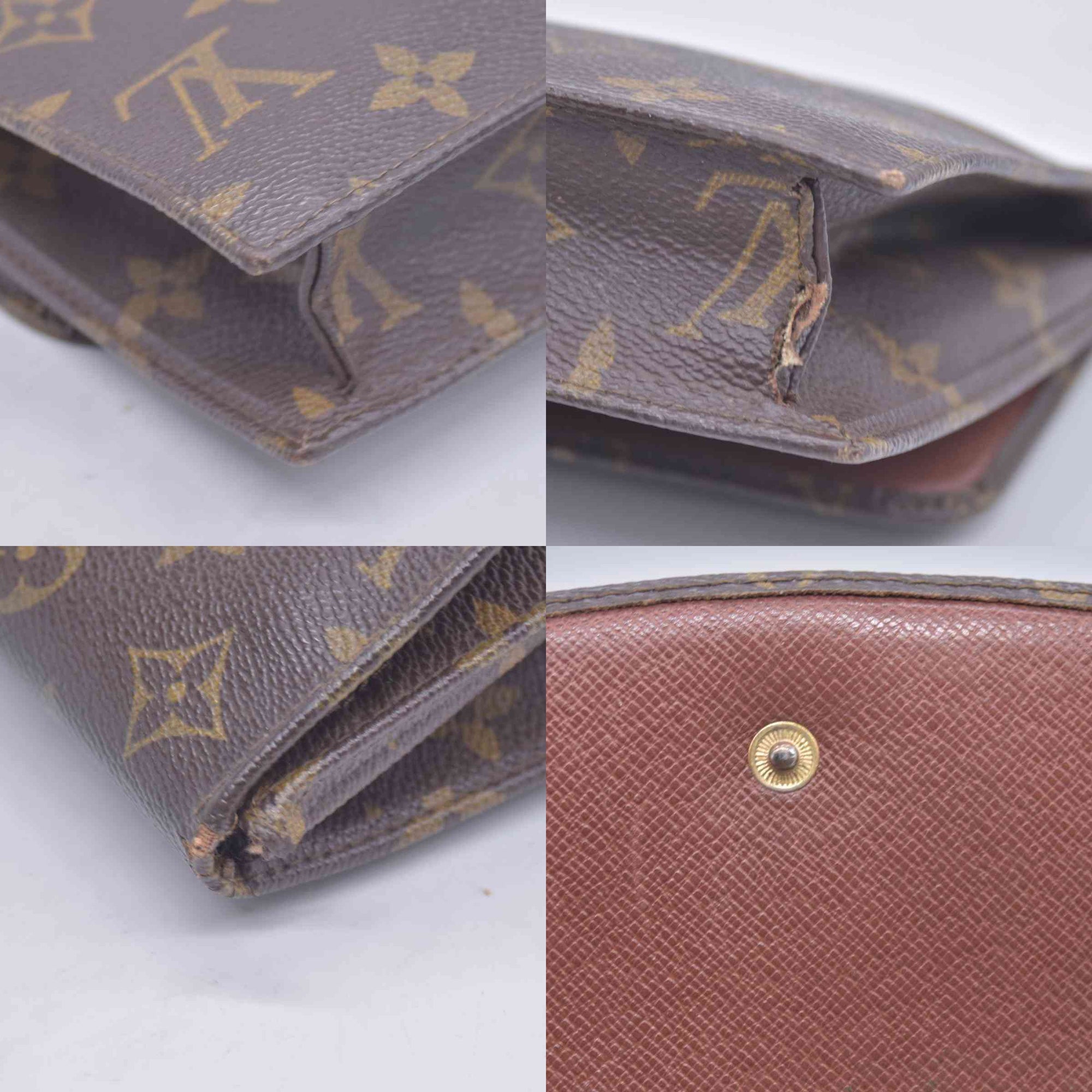 1990 LOUIS VUITTON Monogram Pochette Rabat 23 Clutch Bag AN0920