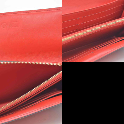 Louis Vuitton Monogram Flower Lock Long Wallet Coquelicot CA2108 CONSIGNMENT