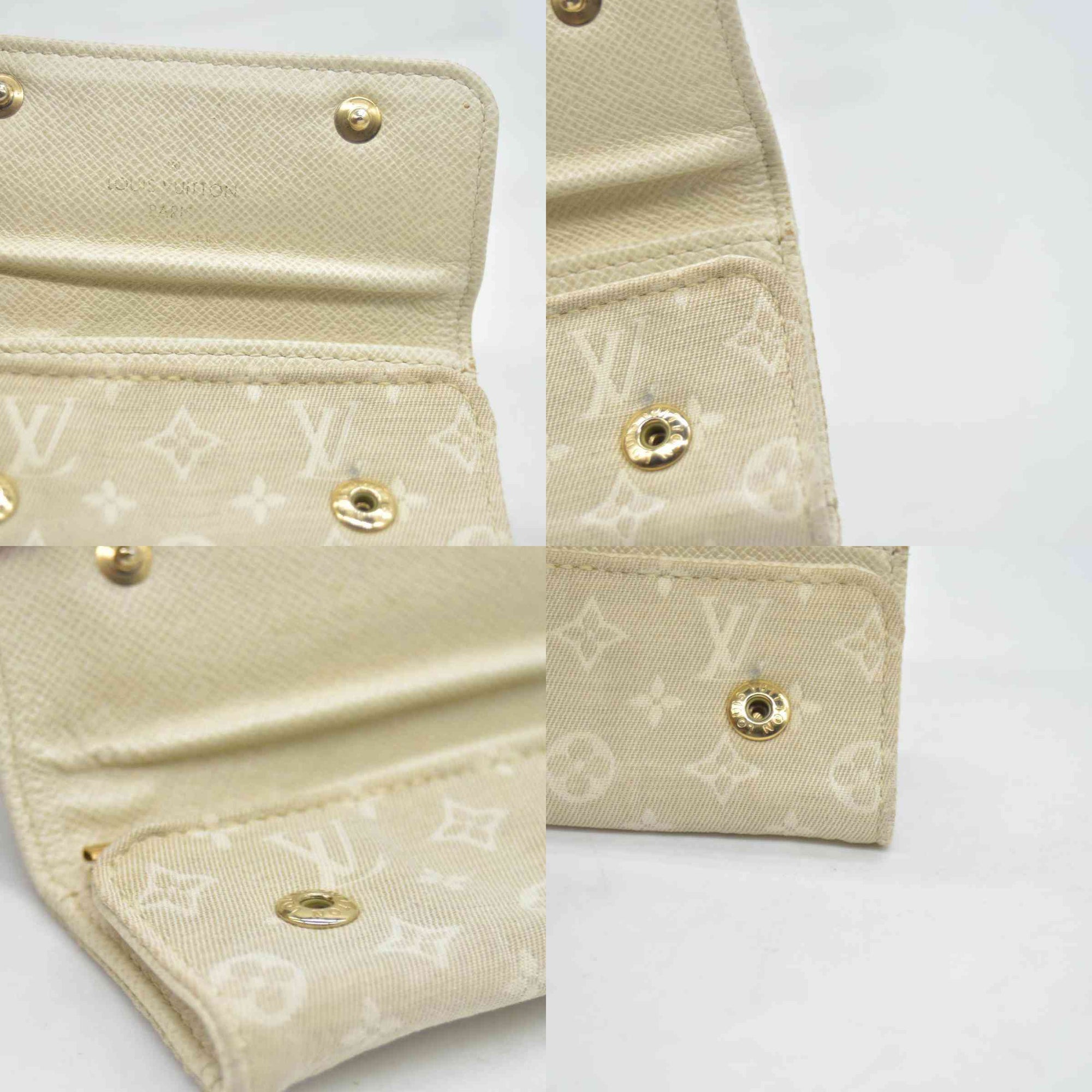 $250 LOUIS VUITTON Monogram Mini Lin 4 Key Holder CONSIGNMENT